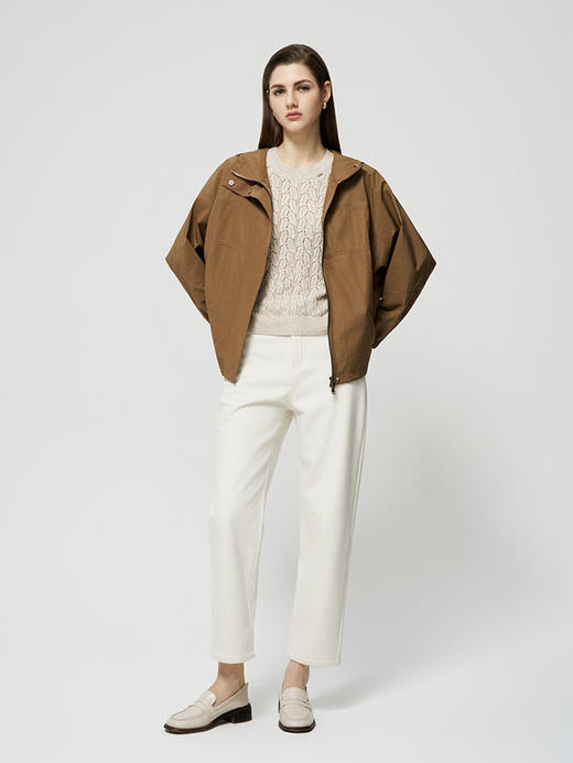 【连帽休闲夹克外套】25年秋冬新品女士连帽防风舒适薄款外套 商品图2