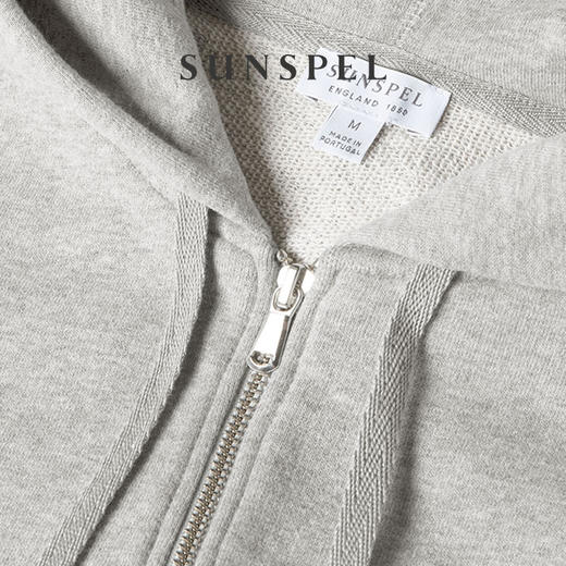 SUNSPEL男士秋冬全棉连帽拉链运动休闲卫衣 LOOPBACK卫衣 商品图4