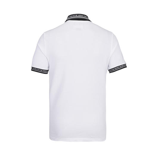 【超惠秒】Versace 范思哲 男士全棉字母刺绣+领圈logo简约休闲短袖 Polo T恤11942 商品图2