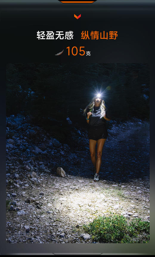 Fenix菲尼克斯HM55R头灯轻量化长续航距离感应可充电防水防尘 商品图3