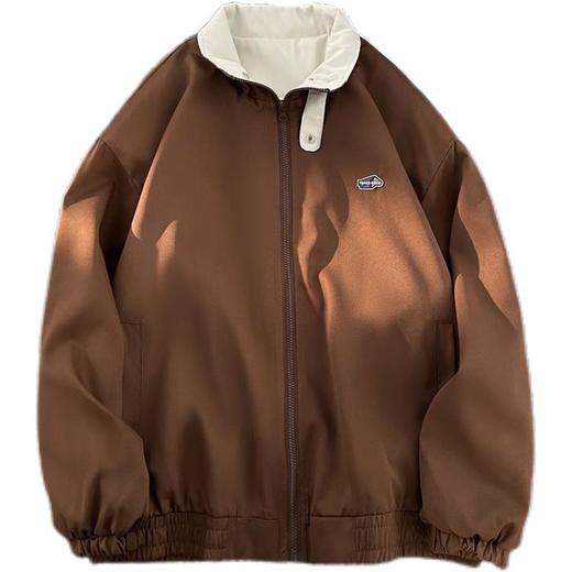 【美式工装外套】女学生棕咖色vintage 春秋季国潮冲锋衣情侣教练夹克  商品图5