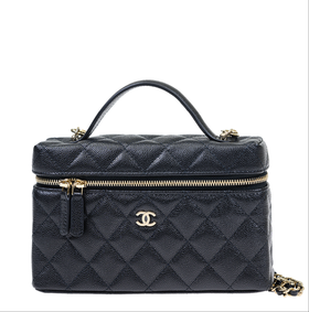 【预定超惠秒】香奈儿 CHANEL 25C 菱格鱼子酱小牛皮方形单肩斜挎手提包AP4385