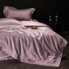 80支长绒棉染色提花四件套-云璃（紫） 商品缩略图5
