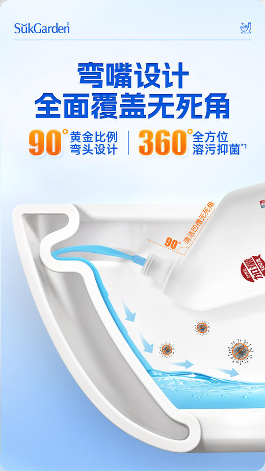 【XYY】SukGarden蔬果园银针雪松洁厕剂SGY0578   800g 商品图11