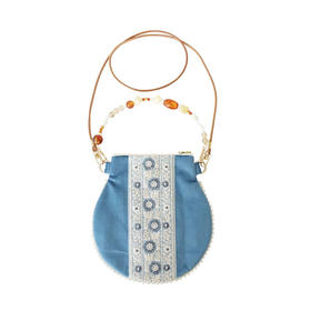 HUJI祤集珠珠手提斜挎包OrientMarket天鹅绒刺绣系列