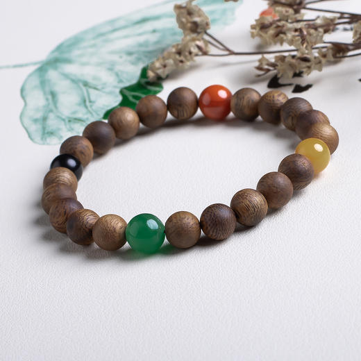 xy0535沉香+多宝四季平安手串 商品图2