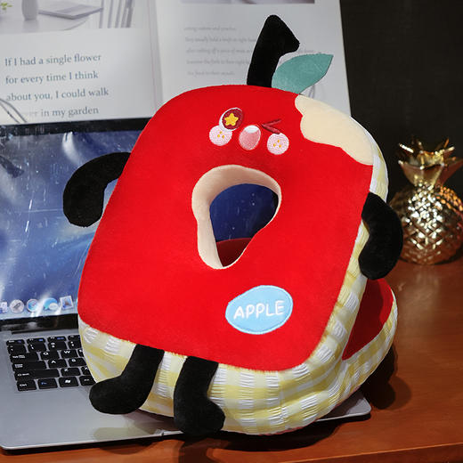 自然醒大眼红苹果双面午睡枕趴睡枕办公室好物工位学校午休枕头趴桌子抱枕QYL 商品图12