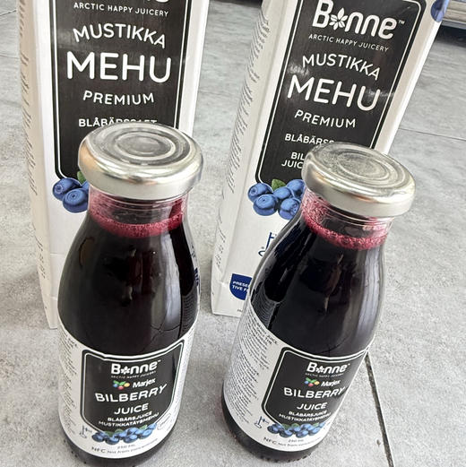 芬兰宝霓bonne100%蓝莓果汁 NFC零添加酸甜爽口北京发货运费包邮 商品图1