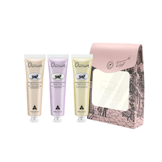 【中欧班列】澳洲护手霜套装 原装进口OLIVIAM/澳莉维亚玫瑰薰衣草蜡菊南澳老街风护手霜三件套 商品图12