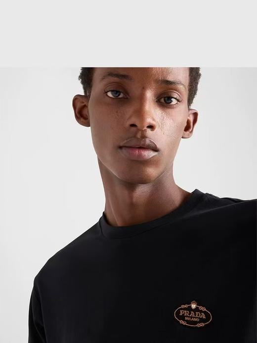 P.R.D 棉质平纹 皇冠徽标针织长袖T恤 CX205 商品图1