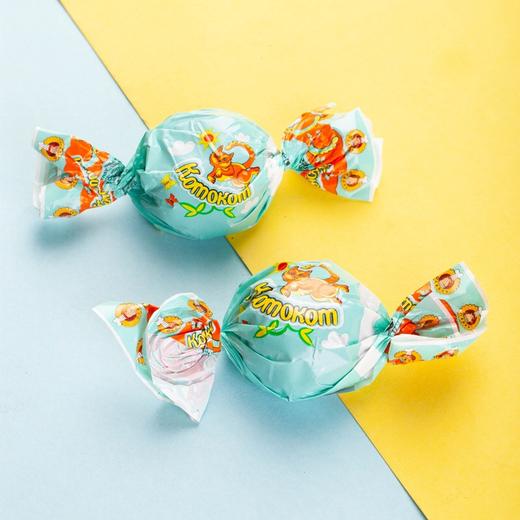 【中欧班列精选】WWJ俄罗斯巧克力糖 原装进口俄小淼牛奶布丁/伊娜巧克力/小黄猫巧克力夹心糖果 500g/袋 商品图12