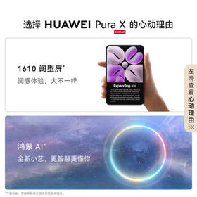HUAWEI Pura X 12GB+512GB零度白 1610阔型屏 鸿蒙AI红枫原色影像 折叠屏手机 鸿蒙系统华为手机 /手机通讯 /手机 /手机