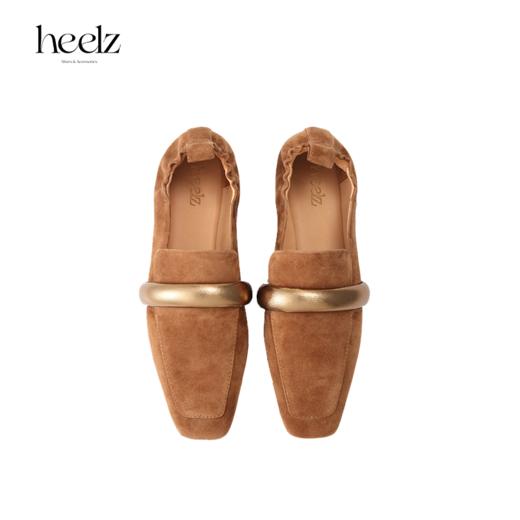 heelz设计师手工鞋履 ｜绵柔条带羊皮芭蕾乐福鞋1公分 商品图1