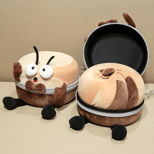 自然醒大头蟑螂仔记忆棉u型枕套盒学生旅行便携飞机护脖靠枕办公室午睡QYL 商品图11