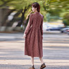 SYY8001全棉碎花中长款连衣裙女长袖2025新款休闲文艺春秋减龄衬衫裙子 商品缩略图1