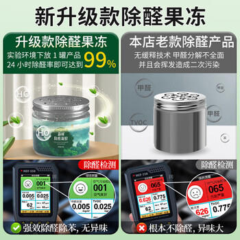 优诺康去除甲醛神器新房急入住家用空气净化甲醛清除剂车用除味果冻 /家庭清洁/纸品 /家庭环境清洁 /其它清洁用品 商品图4