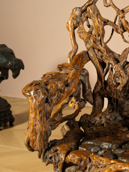 清	天然木根结椅 商品图2