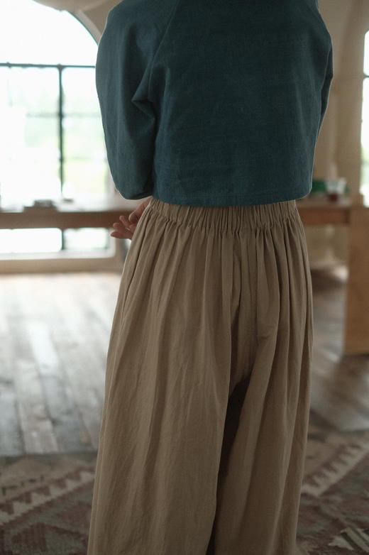 羊绒匹马棉（Supima） | 阔腿高腰裙裤 商品图4