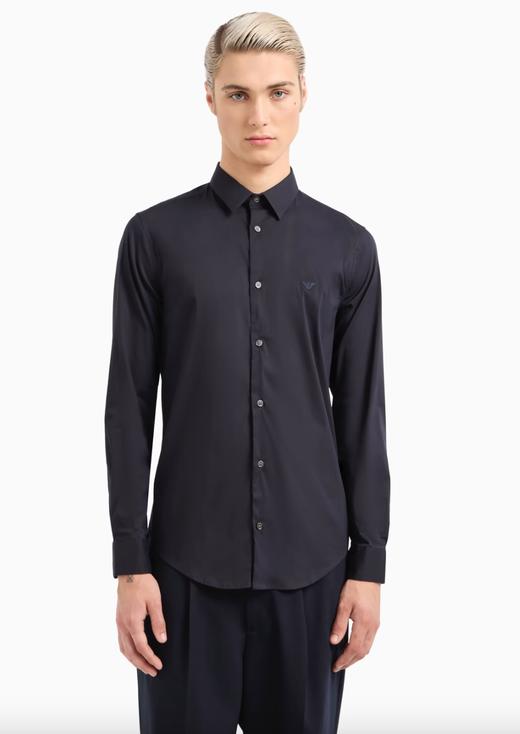 【超惠秒】Emporio Armani 男士刺绣飞鹰logo长袖衬衣 96835 商品图3