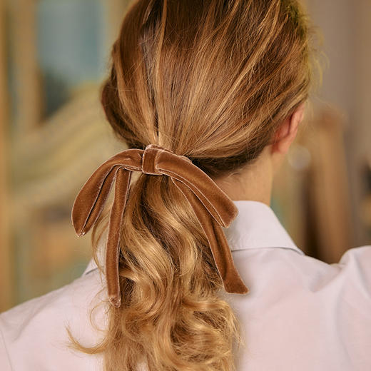 品牌直发 Alexandre De Paris 露茜系列发圈 H深棕色 商品图7