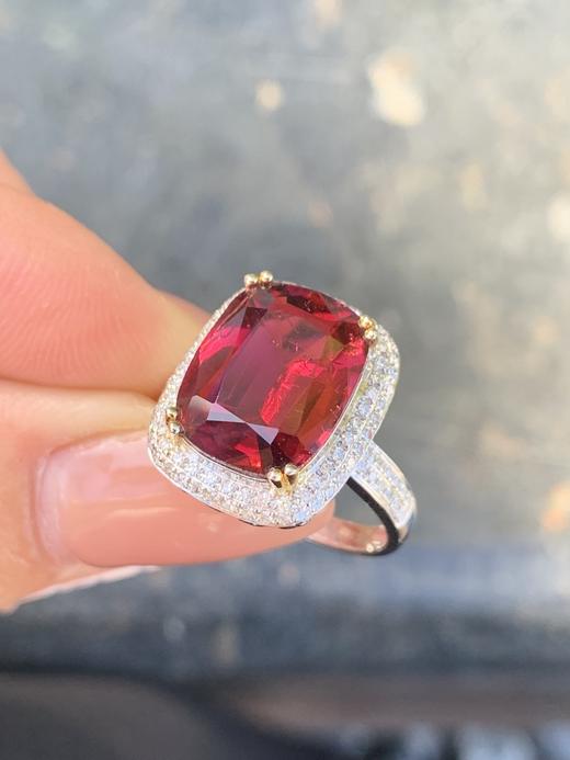 5.25ct刻面碧玺戒指 商品图2