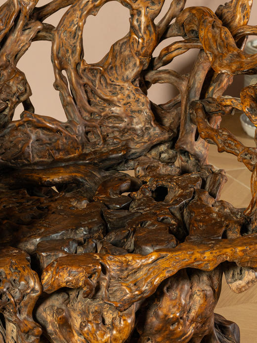 清	天然木根结椅 商品图3