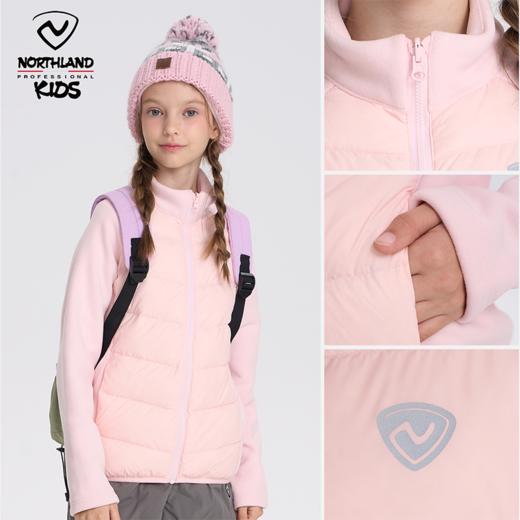 诺诗兰童装 超轻羽绒服 复合摇粒绒 时尚新颖拼接设计 CO140482 商品图4