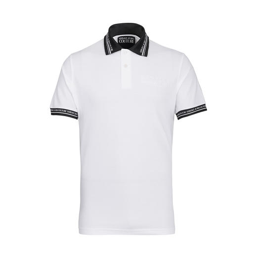 【超惠秒】Versace 范思哲 男士全棉字母刺绣+领圈logo简约休闲短袖 Polo T恤11942 商品图0