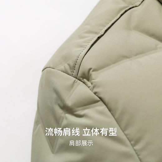 【含鸭绒】圣得西男士轻薄保暖羽绒服2025冬新款时尚百搭翻领外套 商品图7
