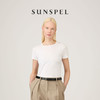 SUNSPEL女士经典款Supima匹马棉圆领T恤春夏舒适简约休闲透气 商品缩略图2