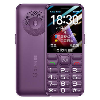 金立（Gionee）老年机4G全网通老年人手机全新款超长待机 大字体大声音大按键学生老人专用备用功能机G510 紫色 /手机通讯 /手机 /手机 商品图1