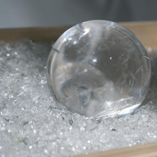 天然 白水晶球 商品图0