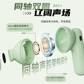 漫步者（EDIFIER）Lolli Pro3真无线降噪蓝牙耳机 同轴双动圈 双金标认证 适用苹果华为小米OPPO手机 冰川白 /数码 /影音娱乐 /蓝牙/无线耳机 商品图0