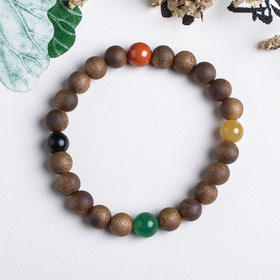 xy0535沉香+多宝四季平安手串