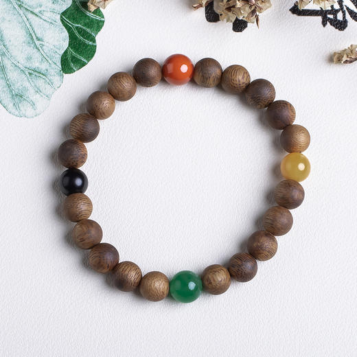 xy0535沉香+多宝四季平安手串 商品图0