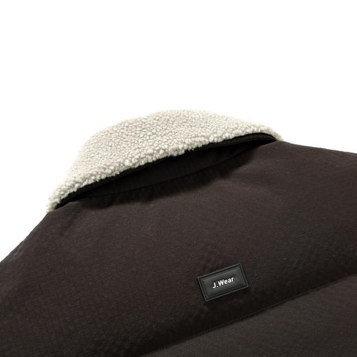 【含鸭绒】圣得西男士保暖工装羽绒服2025冬新款羊毛混纺翻领外套 商品图12