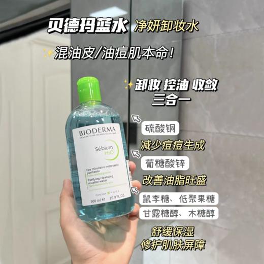 法国贝德玛卸妆水粉水/蓝水500ml  【香港直邮】 商品图1