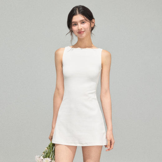 Ariseism 美式复古白色连衣裙女夏季新款裙子 商品图4
