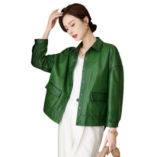 WB 3036真皮皮衣绵羊皮单皮宽松休闲时尚外套 商品图4