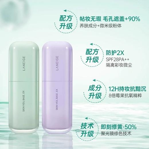 【中欧班列】新款 Laneige/兰芝雪纱丝柔隔离霜SPF28 30ml/瓶 妆前乳提亮肤色防晒 商品图3