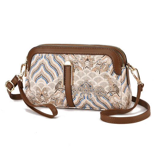 F9207#流行小包包2025秋季新款国风时尚女士单肩斜挎包中老年妈妈包 商品图4