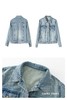 秋新款复古丹宁高克棉宽松显瘦牛仔外套 商品缩略图10