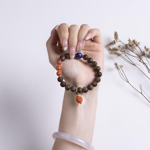 xy0537沉香+青金石南红国风手串 商品图9