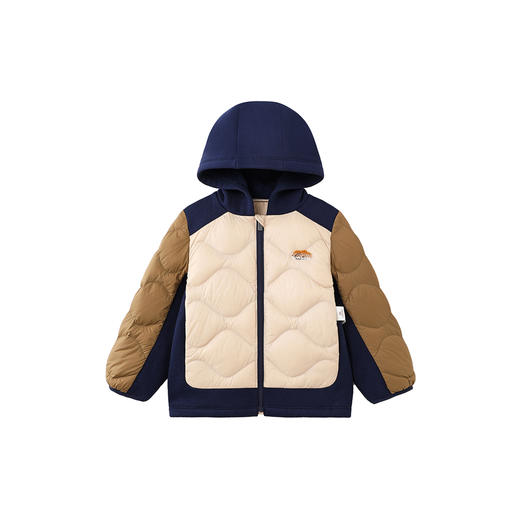 【商场同款】英氏童装秋冬保暖抗静电羽绒服男童外套撞色羽绒上衣超韧绒 商品图4