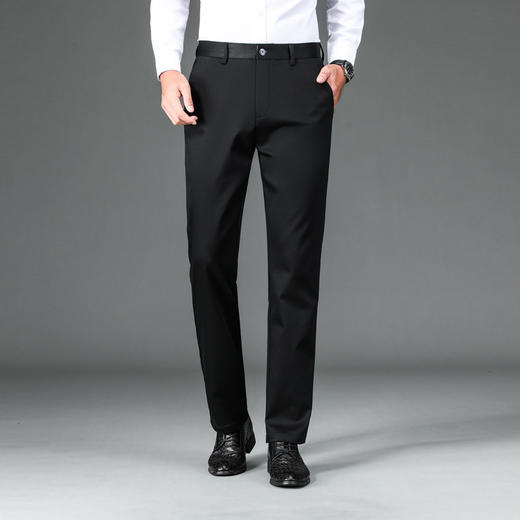 2025秋冬款休闲裤男直筒弹力商务西裤长裤宽松男裤保暖加绒长裤子！ 商品图5