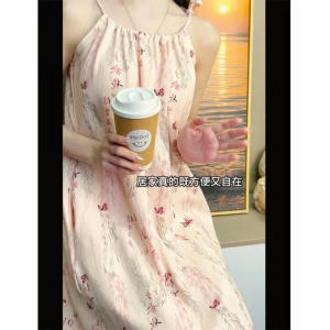 美到犯规🤩裸感舒适🍃【HNAN云朵棉带胸垫吊带睡裙度假裙高级感睡衣】 开团价低至💰39‼️ 八种睡裙款式可选✨ 环保又高级！ ✅带胸垫设计🙈防凸点不走光，⁩穿上不想脱💯 商品图9