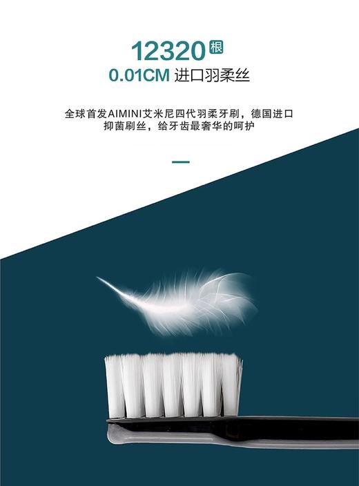 【中欧班列4支】迪拜艾米尼牙刷 原装进口 羽柔牙刷软毛宽幅极细成人家用手动清洁牙龈牙齿 4支装 商品图4