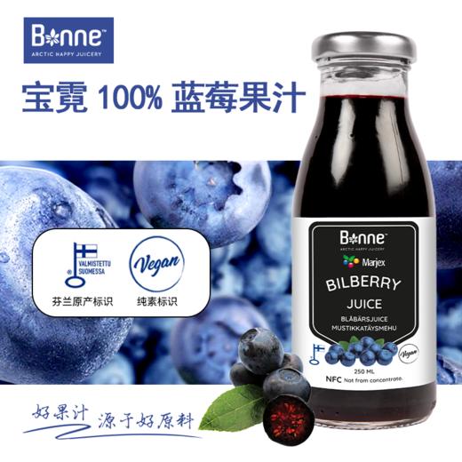 芬兰宝霓bonne100%蓝莓果汁 NFC零添加酸甜爽口北京发货运费包邮 商品图0