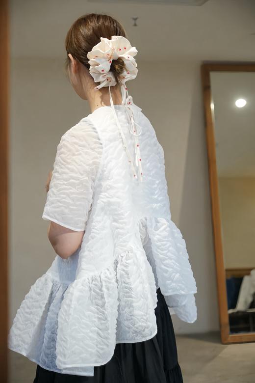 cecilie bahnsen白色细节感圆领长上衣 商品图4