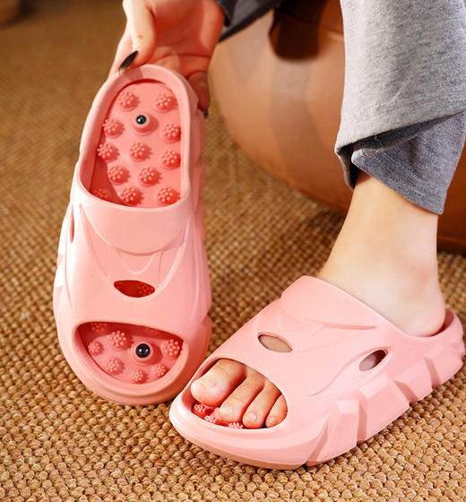 热卖！移动足疗！兰序 按摩养生拖鞋 磁石按摩穴位 男女款 商品图2